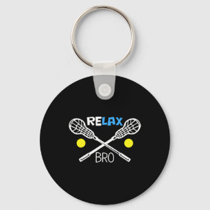 Chaveiro Relax Bro Lacrosse Player Funny Lacrosse Equipe Pr