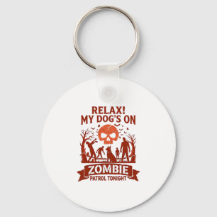 Chaveiro Relaxar Cão Zumbi Patrulha Esta Noite Halloween Ca
