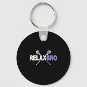 Chaveiro Relaxe Bro Funny Lacrosse Player Pun Cote Lax Stic