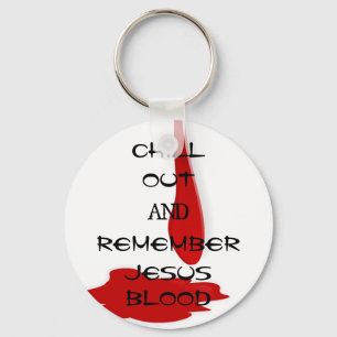 Chaveiro Relaxe E Lembre-Se Do Sangue De Jesus