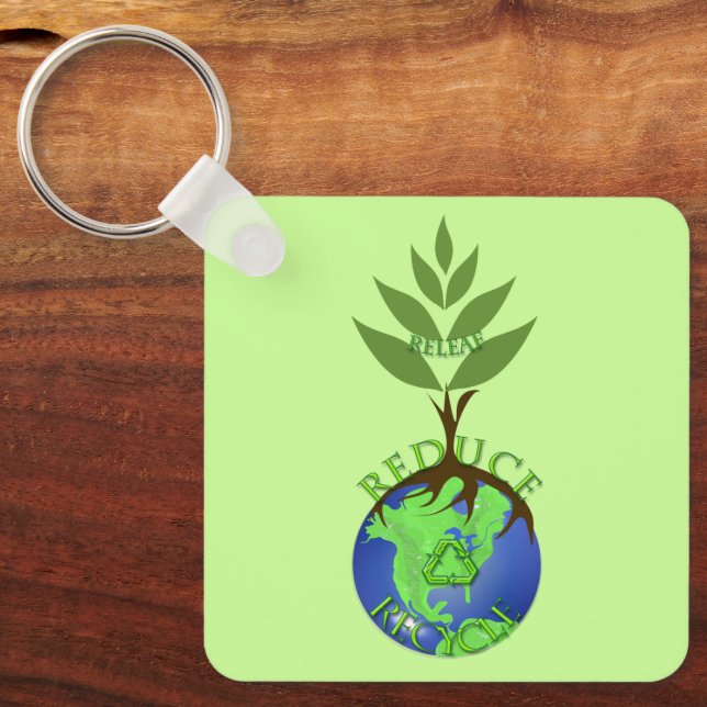 Chaveiro Releaf Reduzir Reciclar (Frente)