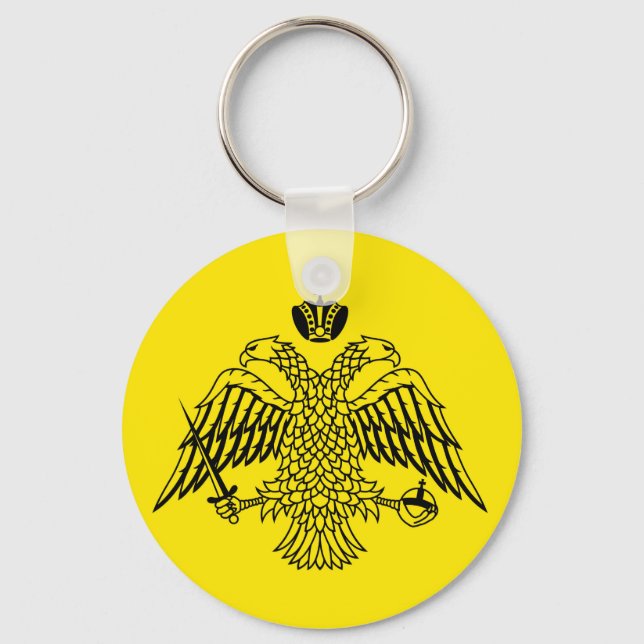 Chaveiro Religião do Monte Athos, bandeira ortodoxa grega (Frente)