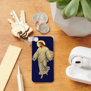 Chaveiro Religião Vintage, Jesus Cristo está andando sobre