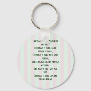 Chaveiro religioso do significado do Natal