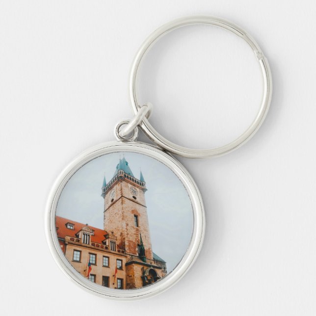 Chaveiro Relógio Astronômico de Praga, Antiga Praça da Cida (Frente)