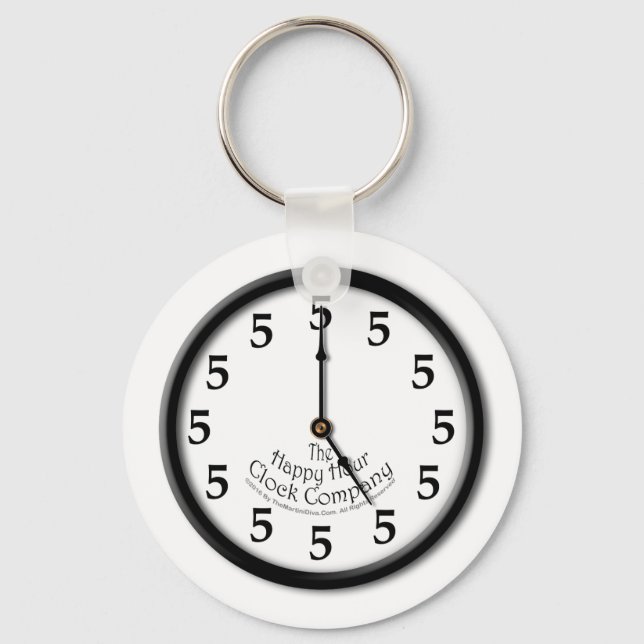 CHAVEIRO RELÓGIO CINCO HORAS (Frente)