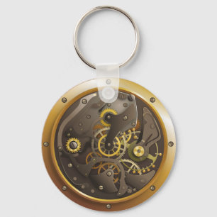 Chaveiro Relógio Steampunk