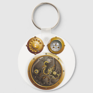 Chaveiro Relógio Steampunk