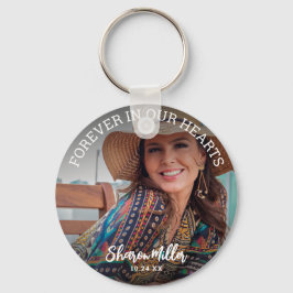 Chaveiro Remembrance Photo 'Forever In Our Hearts' 