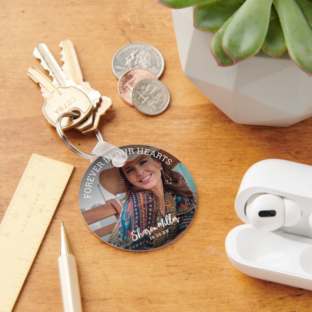 Chaveiro Remembrance Photo 'Forever In Our Hearts'  (Mesa)