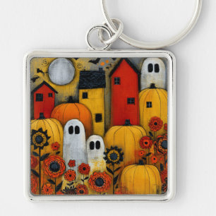 Chaveiro Remendo de Halloween de Arte Popular Caprichosa