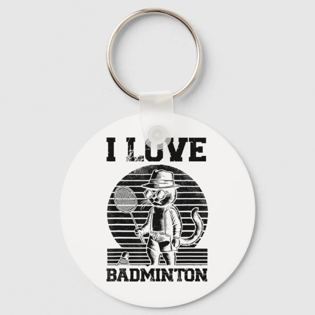 Chaveiro Remessa de jogador de badminton  (Frente)