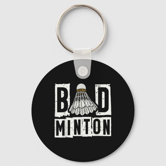 Chaveiro Remessa do jogador de badminton  (Frente)