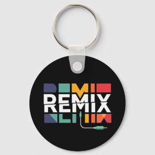 Chaveiro Remix Áudio   Gráfico Geométrico Retro de Música d