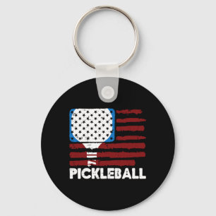 Chaveiro Remo de Pickleball Bandeira Pickle Ball Patriota H