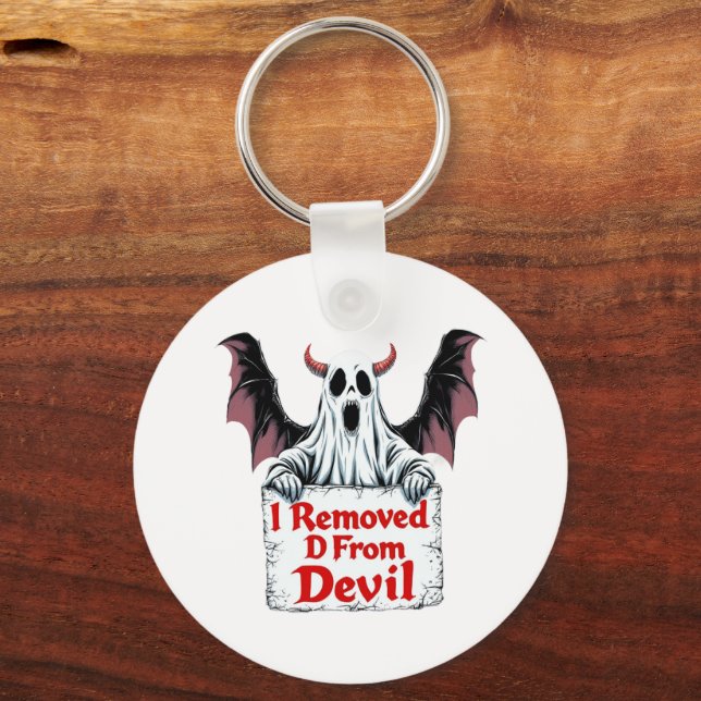 Chaveiro Removi D do Diabo - Fantasia Escura Gótica (Frente)