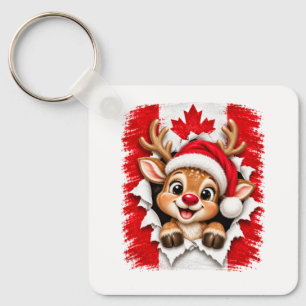 Chaveiro Rena de Natal Canadense