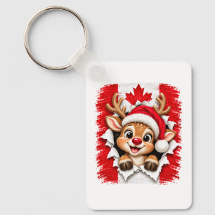 Chaveiro Rena de Natal Canadense