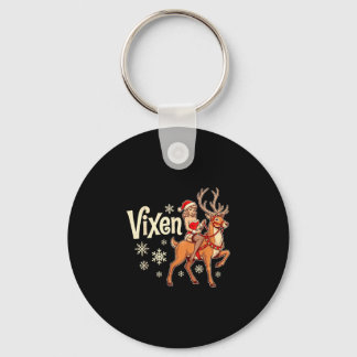 Chaveiro Rena de natal vixen pin up garota santa vintage