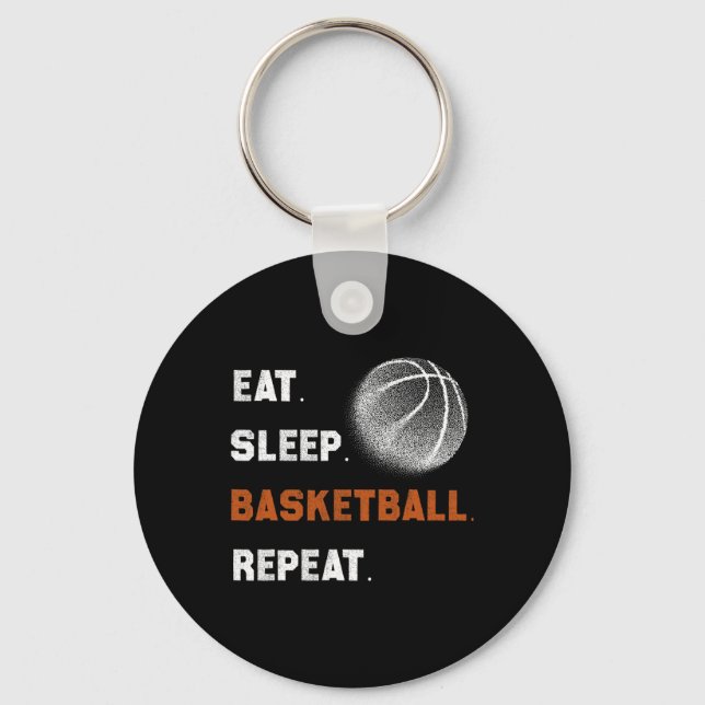 Chaveiro Repetição 1 no basquete de dormir (Frente)
