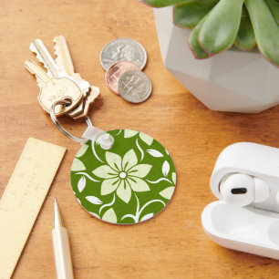 Chaveiro Repetição de Flor de Oliveira