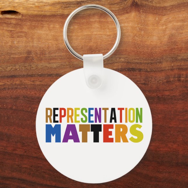 Chaveiro Representação Importa Arco-íris LGBTQIA Diversidad (Frente)