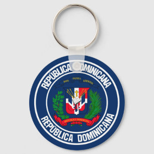 Chaveiro República Dominicana Redonda Emblem