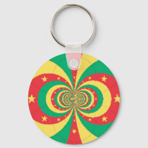 Chaveiro République du Cameroun, estrela de cinco pontas