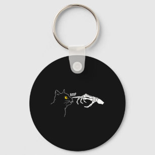 Chaveiro Rero Vintage Black Cat Skeleton Boop Halloween