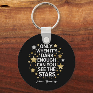 Chaveiro Resiliência Celestial: Estrela da Meia-Noite Inspi