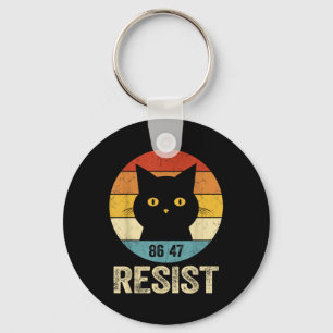 Chaveiro Resistência Anti-Trump Teto Retro Resiste Anti-Tru