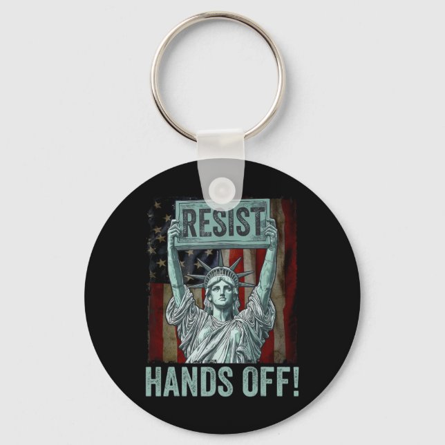 Chaveiro Resistir Estátua da Liberdade Resistência Fora as  (Frente)
