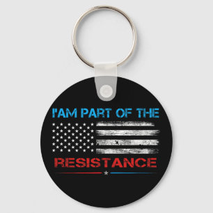 Chaveiro Resistir Eu Faço Parte Da Resistência Anti-Trump P