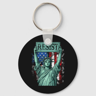 Chaveiro Resistir Retro Não Meu Presidente Anti-trump
