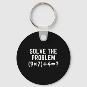 Chaveiro Resolva O Problema 67 Meme Seis Sete Professor de 