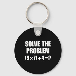 Chaveiro Resolva o Problema – Divertida Equação Matemática 