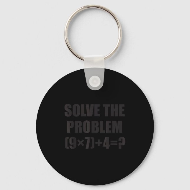 Chaveiro Resolva O Problema Divertido 67 Meme Brainrot Prof (Frente)