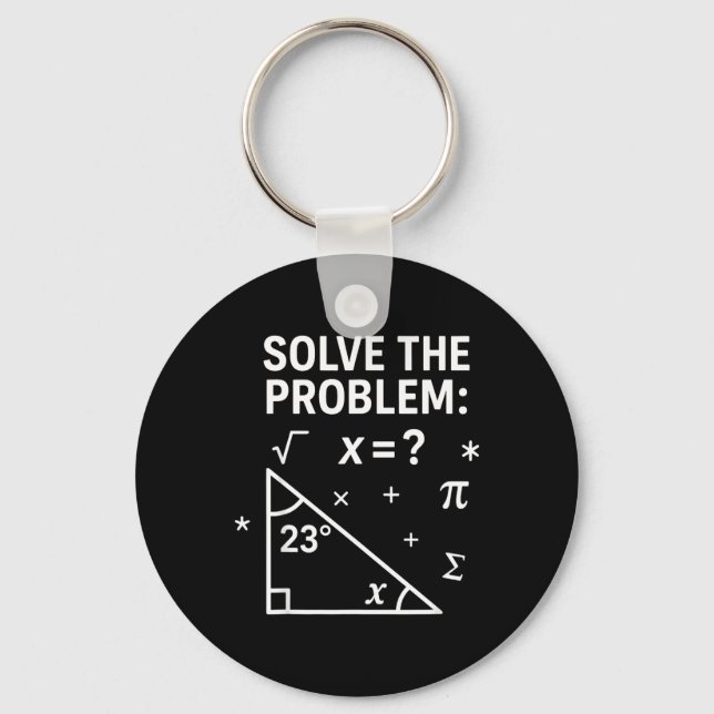 Chaveiro Resolva O Problema Divertido Matemática 67 Meme Pr (Frente)