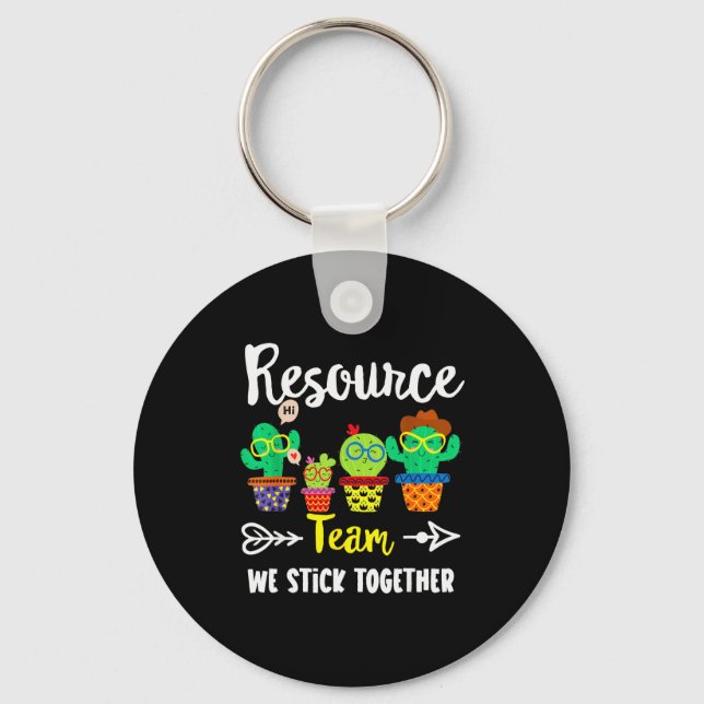 Chaveiro Resource Team, Funny Cactus Crew Resource Teacher  (Frente)
