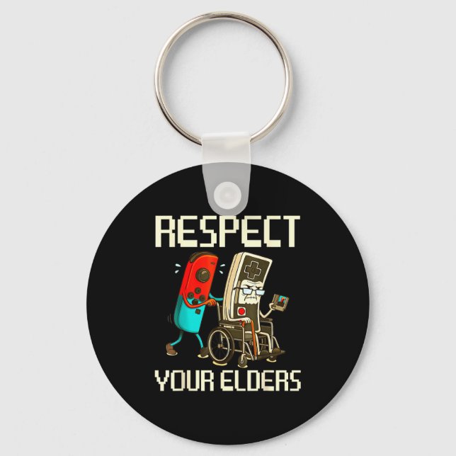 Chaveiro Respect Your Elders Gaming Clic  (Frente)