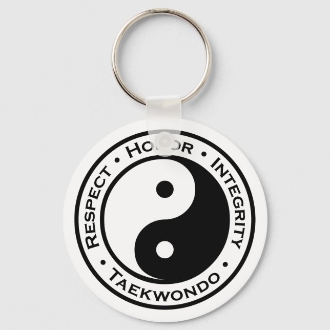 Chaveiro Respeitar a integridade honesta Taekwondo (Frente)