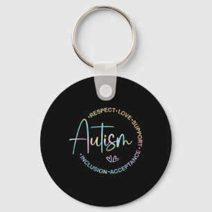 Chaveiro Respeitar o amor apoiar a consciência do autismo M