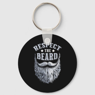 Chaveiro Respeite A Barba Marido Homem Barbudo Vintage