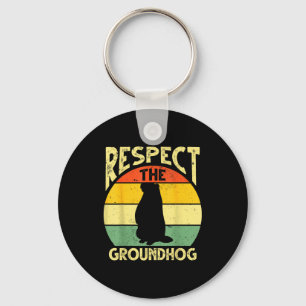 Chaveiro Respeite O Design De Esquilo Marmota Dia Da Marmot