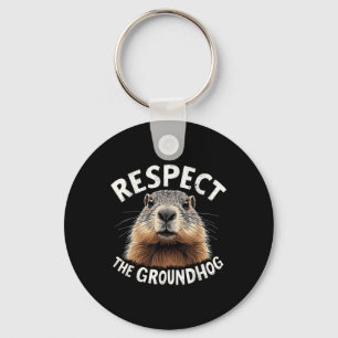 Chaveiro Respeite O Dia De Celebração De Groundhog Com