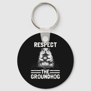 Chaveiro Respeite O Dia De Marmota Da Celebração Do Groundh