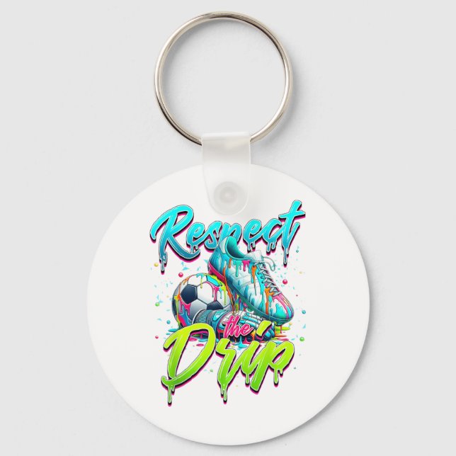 Chaveiro Respeite O Disco Do Sorvete Do Soccer Com Sprink (Frente)