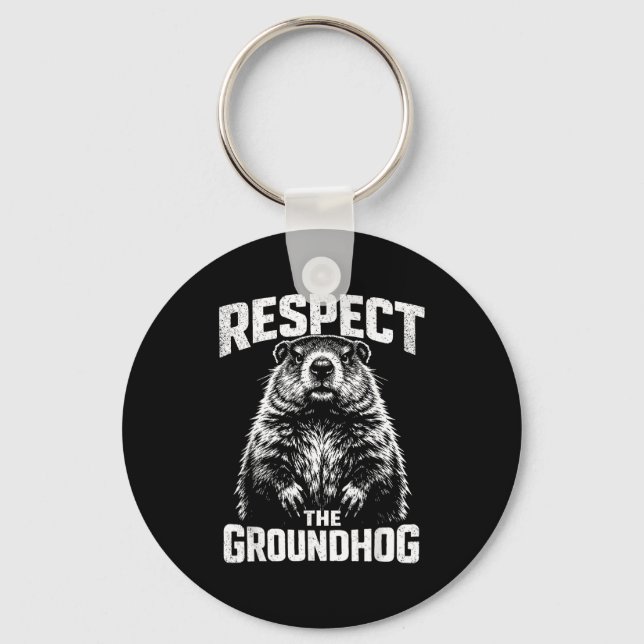 Chaveiro Respeite O Groundhog _1  (Frente)
