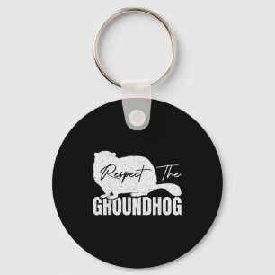 Chaveiro Respeite O Groundhog Woodchuck Animal Marmotas