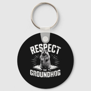 Chaveiro Respeite O Muro De Woodchuck No Terreno Do Groundh